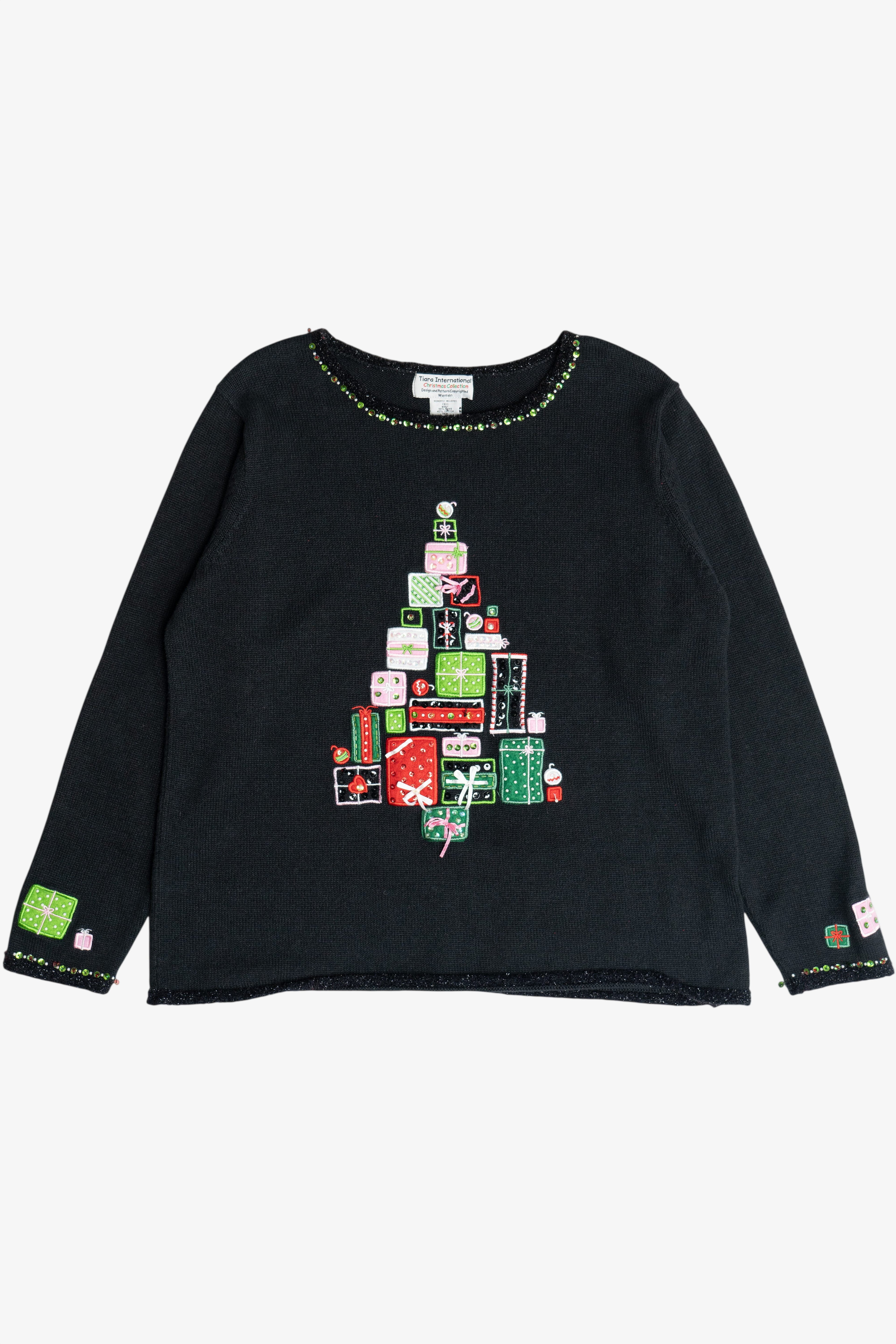 Vintage Tiara International Presents Ugly Christmas Sweater (2000s)