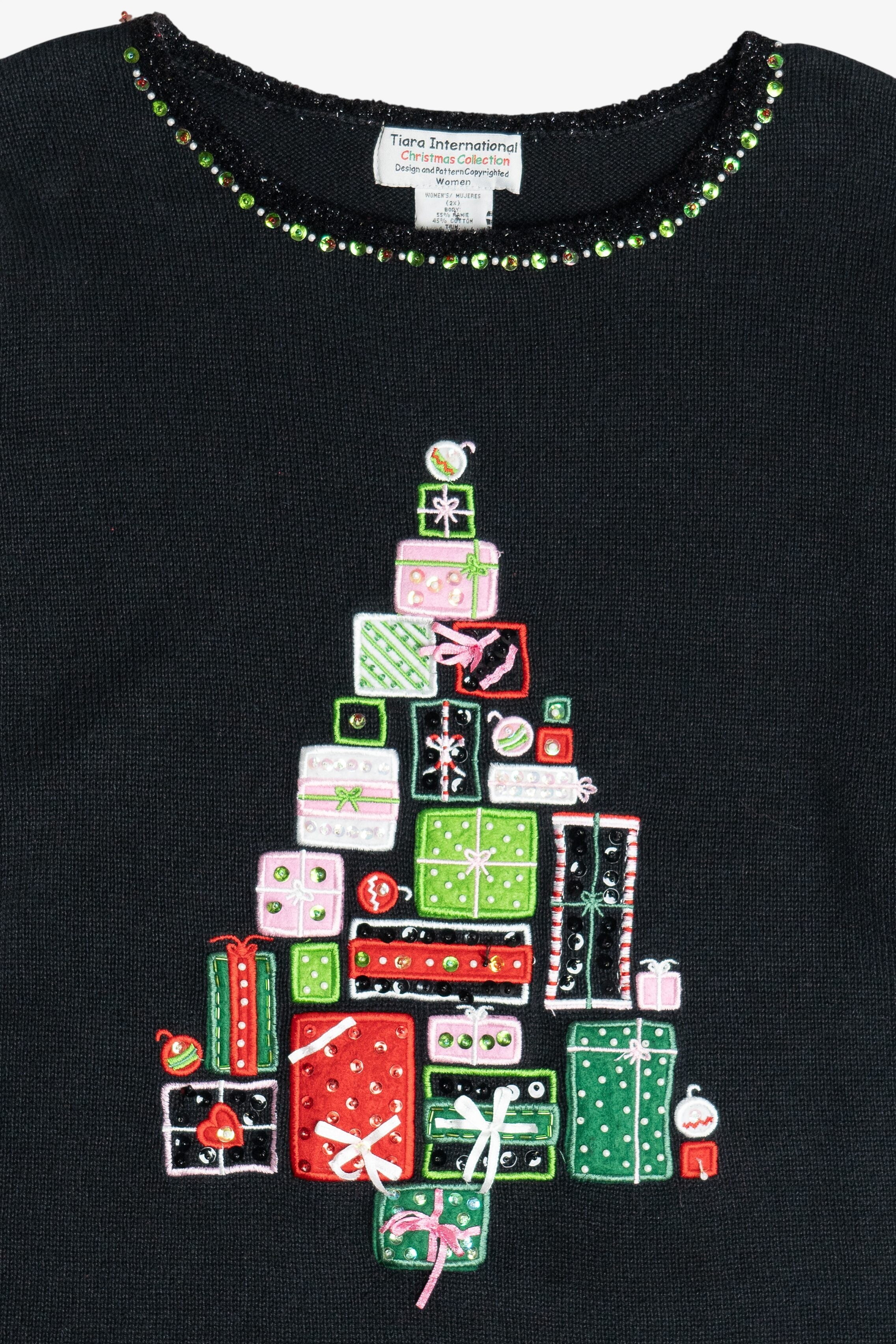 Vintage Tiara International Presents Ugly Christmas Sweater (2000s)