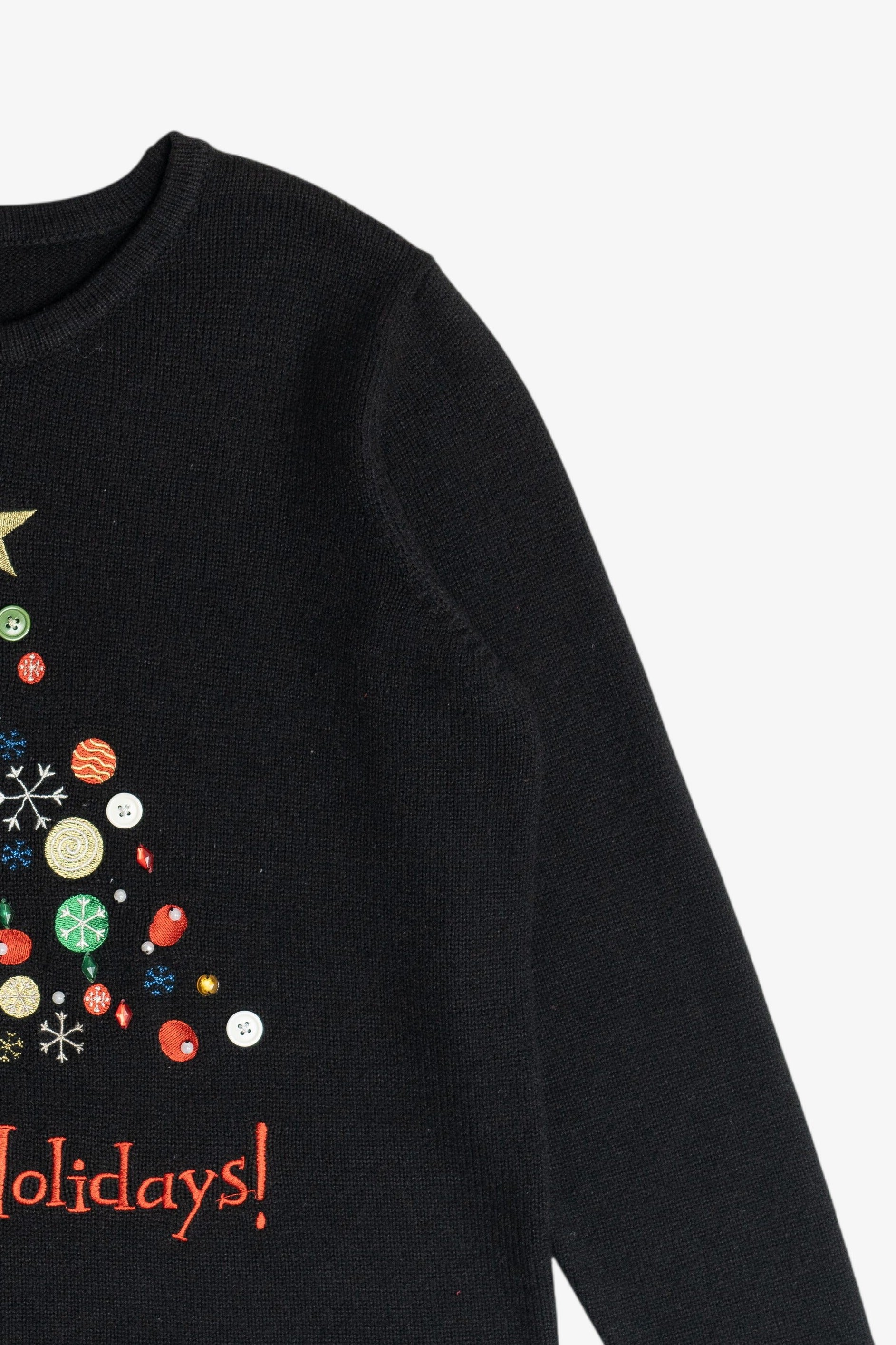 Vintage "Happy Holidays!" Ugly Christmas Sweater (2000s)