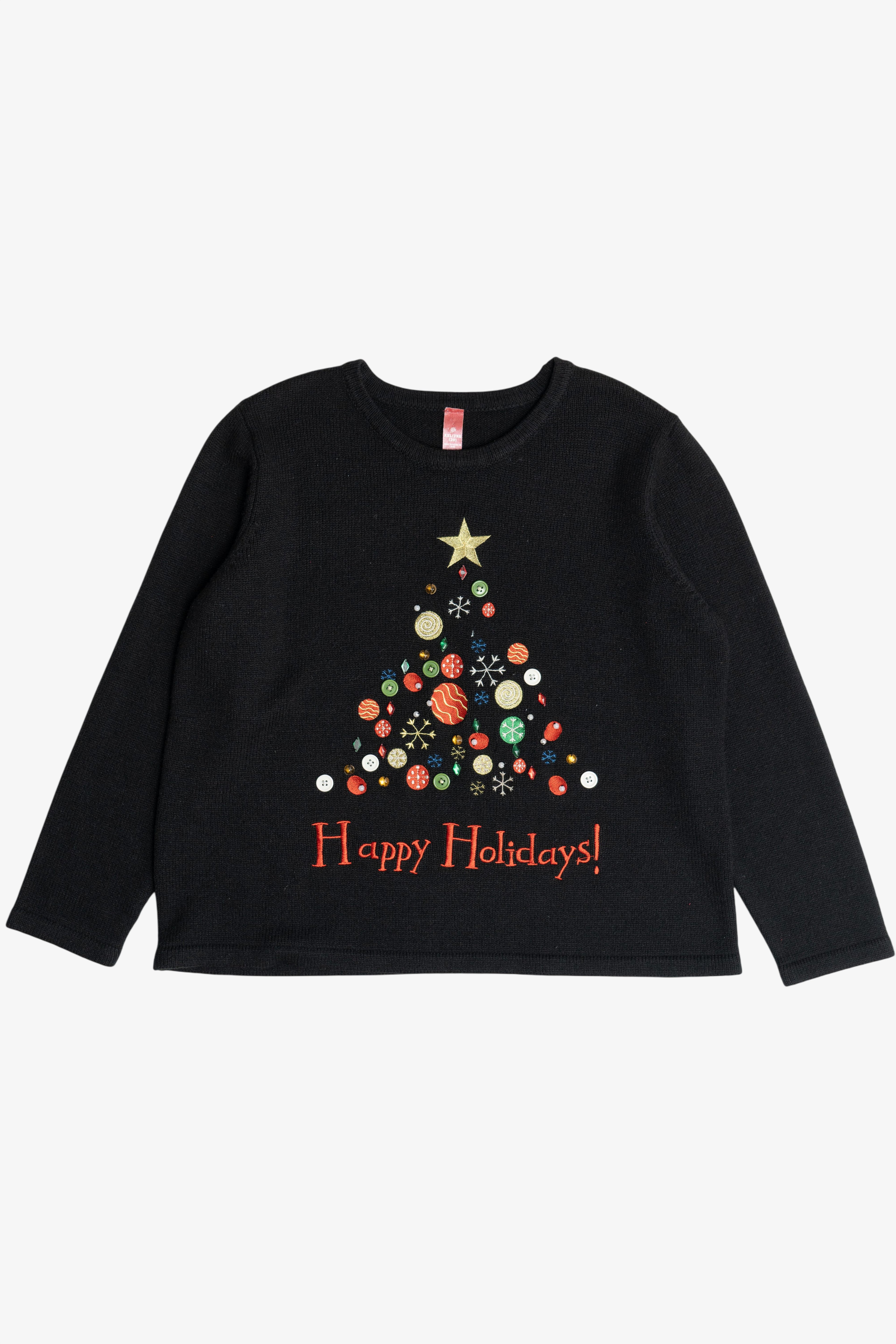 Vintage "Happy Holidays!" Ugly Christmas Sweater (2000s)