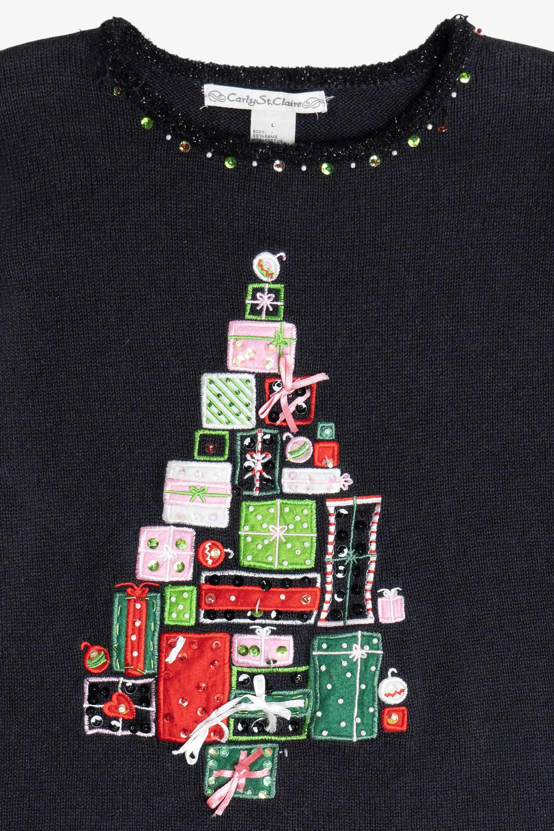Vintage Carly St. Claire Presents Ugly Christmas Sweater (2000s)
