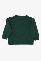 Vintage Kids Dark Green Arrow Bear Ugly Christmas Pullover (1990s)