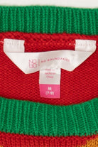 Red "Too Cute To Be Naughty" Reindeer Ugly Christmas Pullover (2010s)