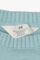 Kids Blue H&M Santa Skiing Ugly Christmas Pullover (2010s)