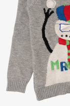 Kids Gray "Mr Cool" Snowmen Ugly Christmas Pullover (2010s)