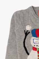 Kids Gray "Mr Cool" Snowmen Ugly Christmas Pullover (2010s)
