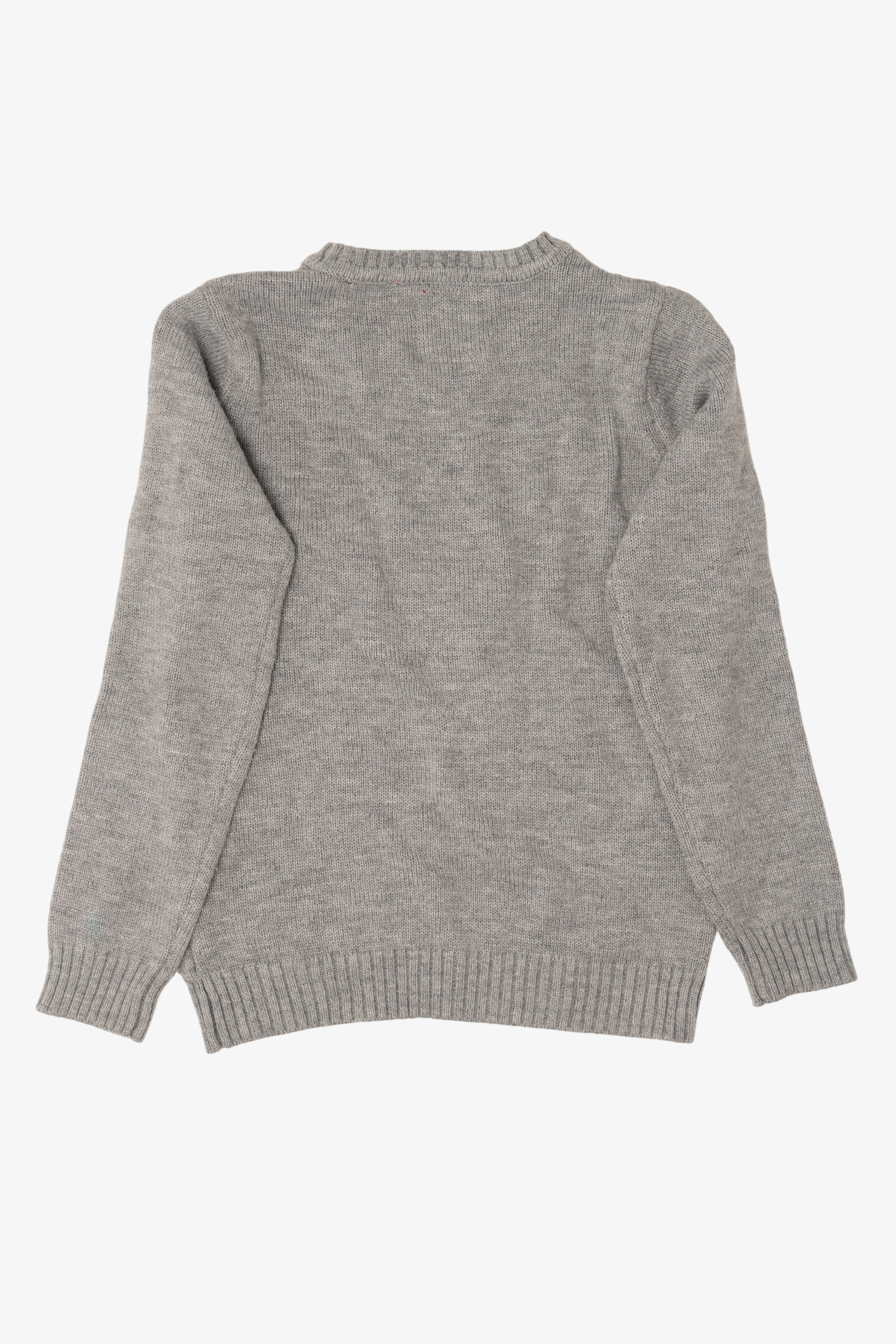 Kids Gray "Mr Cool" Snowmen Ugly Christmas Pullover (2010s)