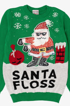 Kids Green "Santa Floss" Ugly Christmas Pullover (2010s)