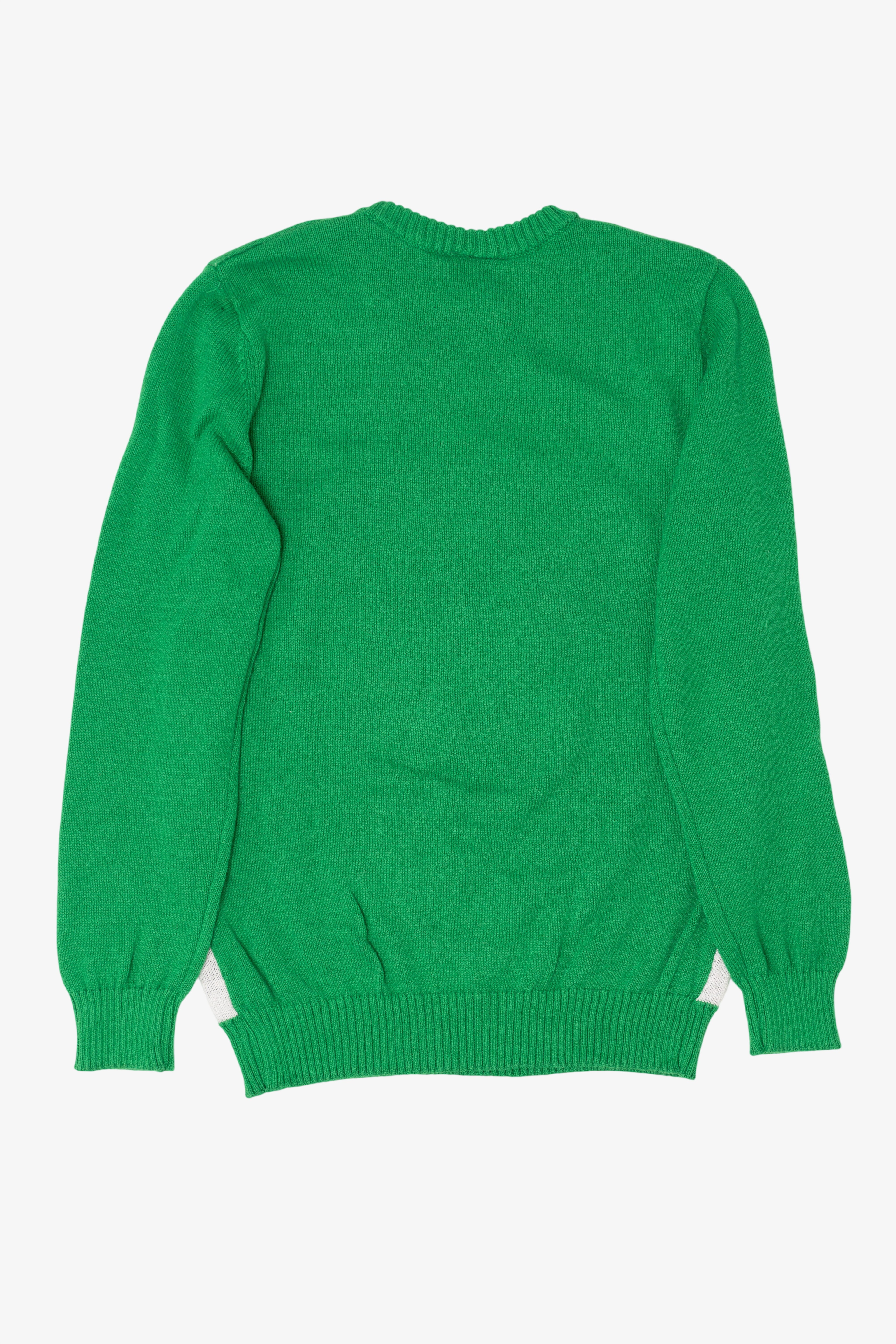 Kids Green "Santa Floss" Ugly Christmas Pullover (2010s)