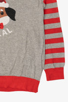Kids Gray "The Snuggle Is Real" Dogs Ugly Christmas Pullover (2010s)
