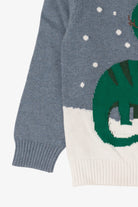 Blue H&M Santa And Dinosaur Ugly Christmas Pullover (2010s)