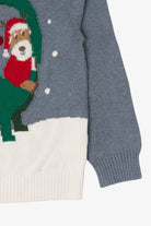 Blue H&M Santa And Dinosaur Ugly Christmas Pullover (2010s)