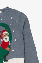 Blue H&M Santa And Dinosaur Ugly Christmas Pullover (2010s)