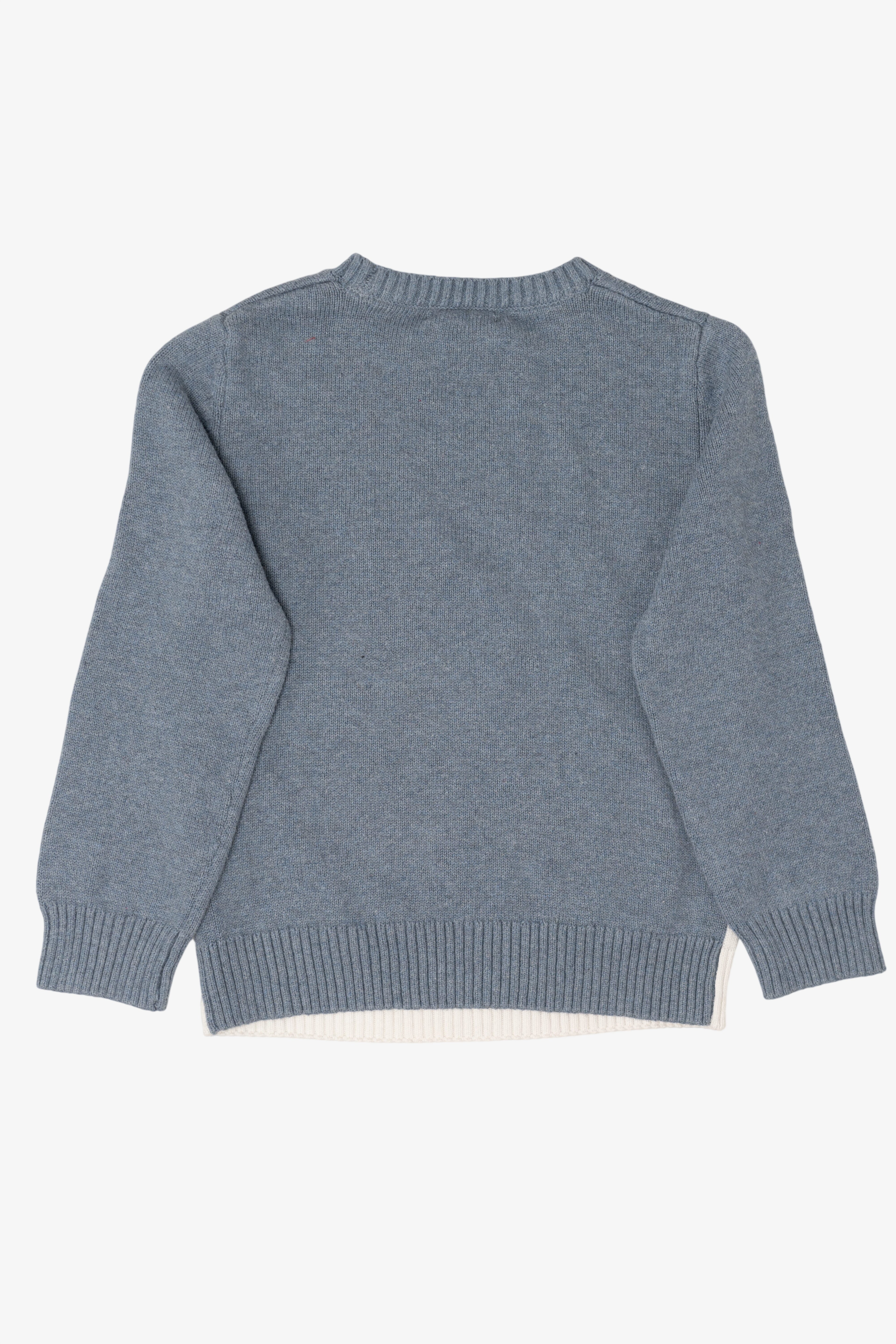 Blue H&M Santa And Dinosaur Ugly Christmas Pullover (2010s)