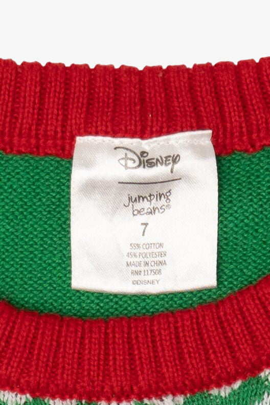 Green Disney Mickey Mouse Ugly Christmas Pullover (2010s)