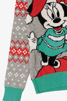 Kids Gray Disney Mickey And Minnie Mouse Ugly Christmas Pullover (2010s)