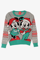 Kids Gray Disney Mickey And Minnie Mouse Ugly Christmas Pullover (2010s)