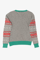 Kids Gray Disney Mickey And Minnie Mouse Ugly Christmas Pullover (2010s)