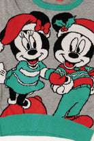 Kids Gray Disney Mickey And Minnie Mouse Ugly Christmas Pullover (2010s)