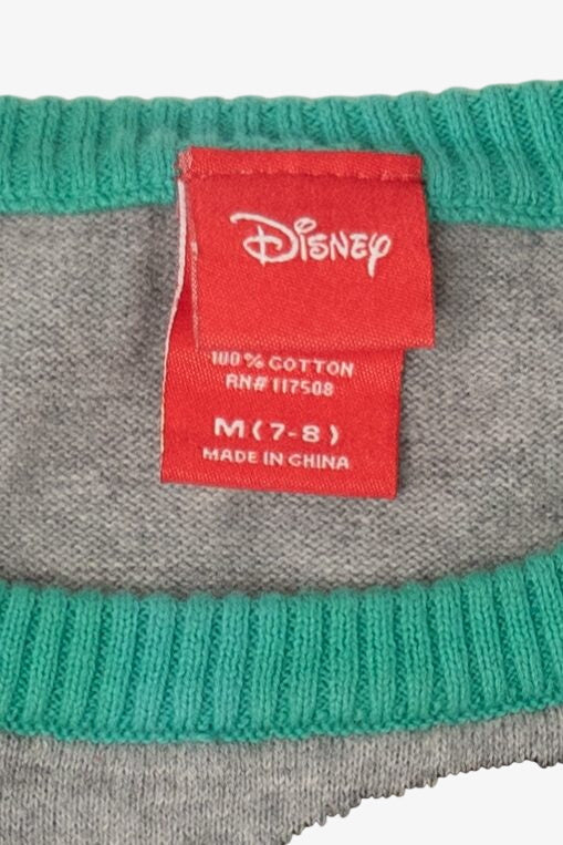 Kids Gray Disney Mickey And Minnie Mouse Ugly Christmas Pullover (2010s)