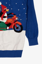 Kids Blue Penguins And Presents Ugly Christmas Pullover (2010s)