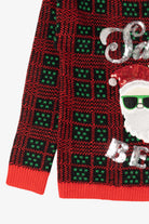 Red "Santa's Bestie" Santa Ugly Christmas Pullover (2010s)