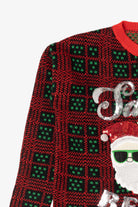 Red "Santa's Bestie" Santa Ugly Christmas Pullover (2010s)