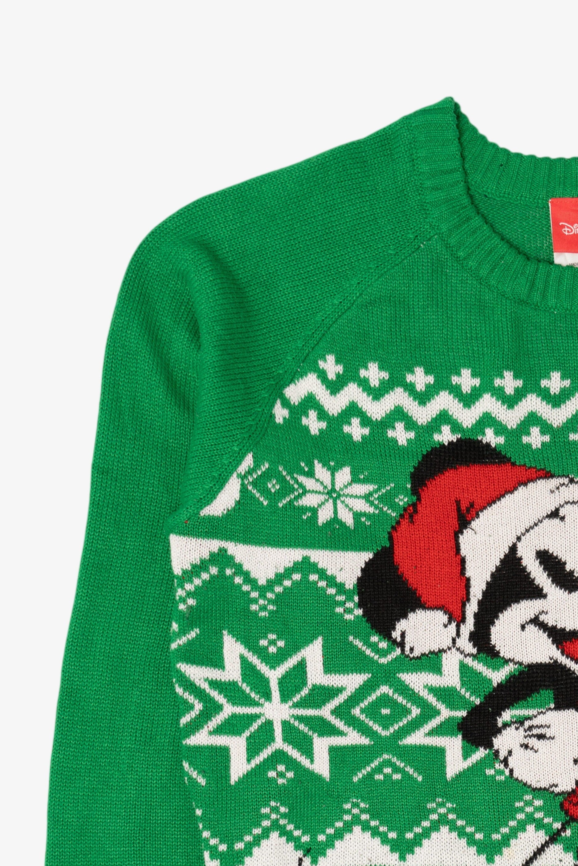 Green Disney Mickey Mouse Ugly Christmas Pullover (2010s)