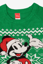 Green Disney Mickey Mouse Ugly Christmas Pullover (2010s)