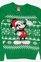 Green Disney Mickey Mouse Ugly Christmas Pullover (2010s)