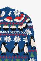 Blue Jake Austin Penguins Ugly Christmas Pullover (2020s)