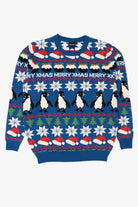 Blue Jake Austin Penguins Ugly Christmas Pullover (2020s)