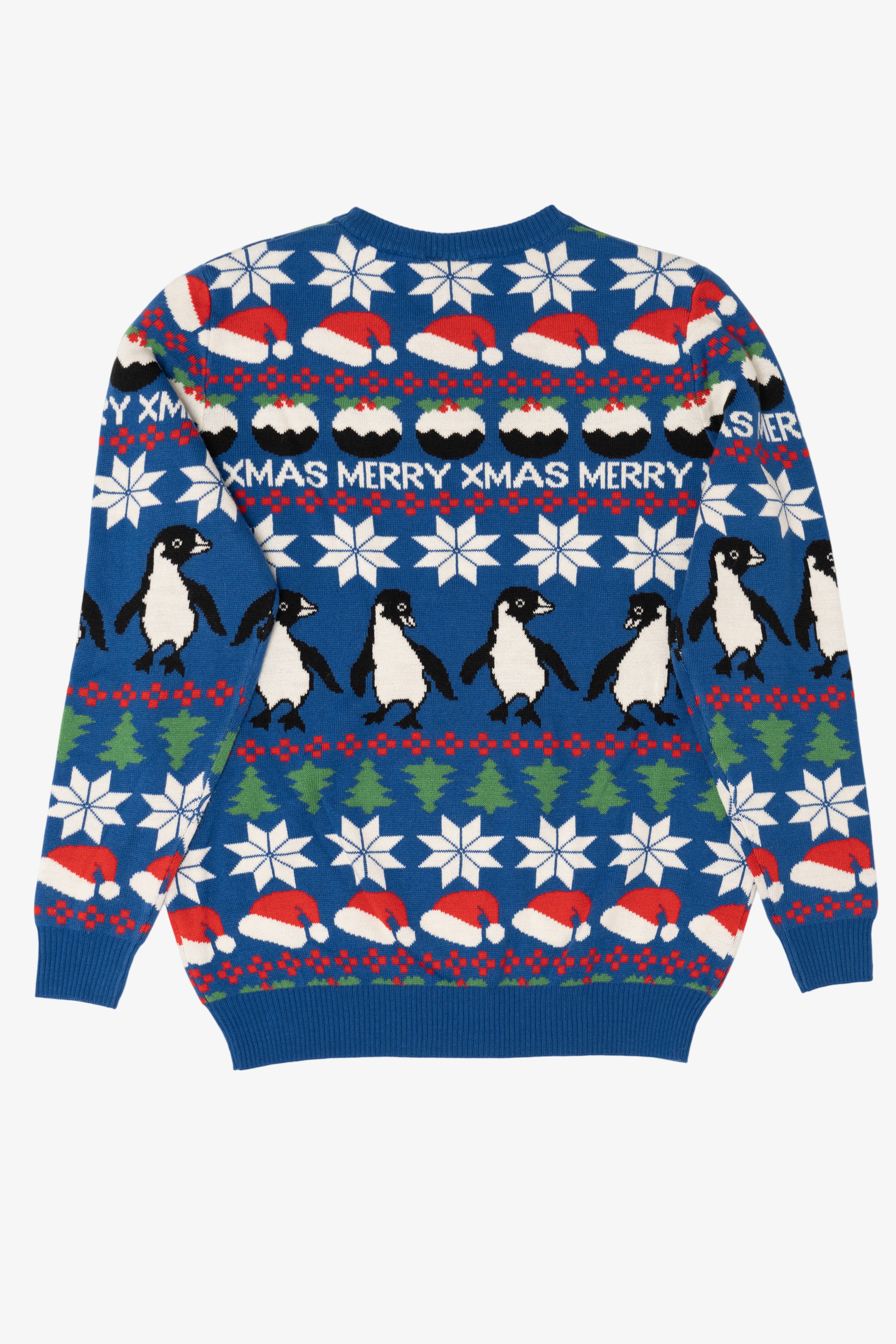 Blue Jake Austin Penguins Ugly Christmas Pullover (2020s)