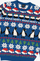 Blue Jake Austin Penguins Ugly Christmas Pullover (2020s)