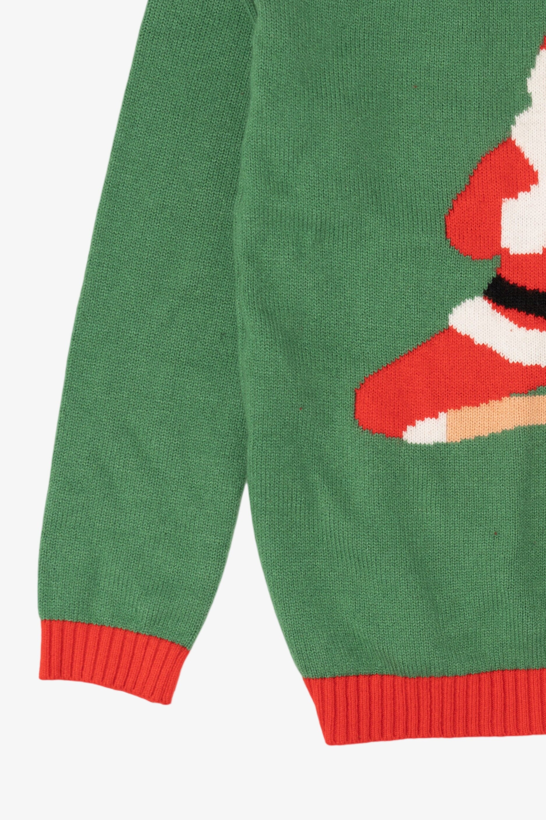 Green Norther Pole Santa "Namasleigh" Ugly Christmas Pullover (2010s)
