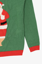 Green Norther Pole Santa "Namasleigh" Ugly Christmas Pullover (2010s)