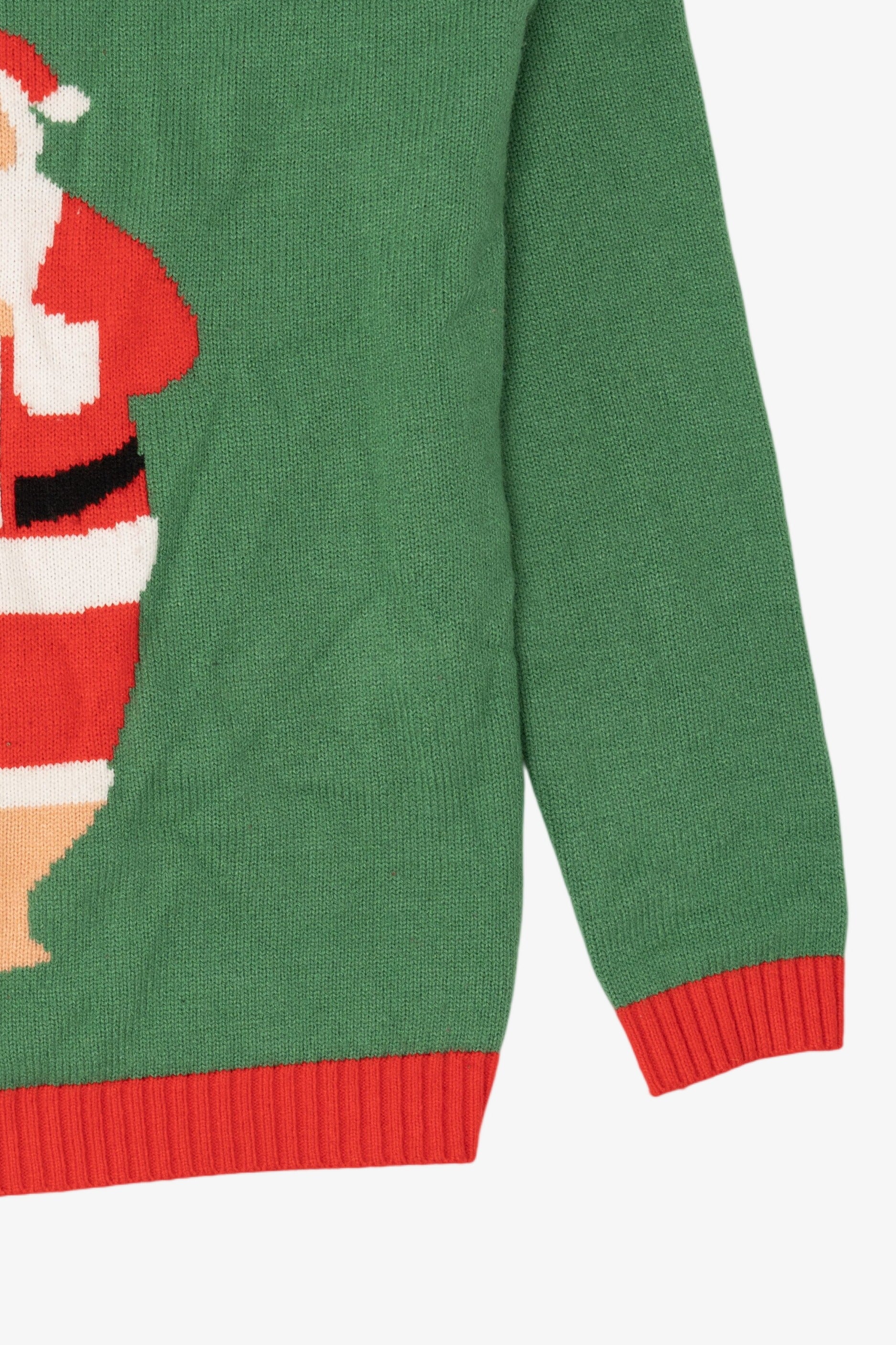 Green Norther Pole Santa "Namasleigh" Ugly Christmas Pullover (2010s)
