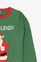Green Norther Pole Santa "Namasleigh" Ugly Christmas Pullover (2010s)