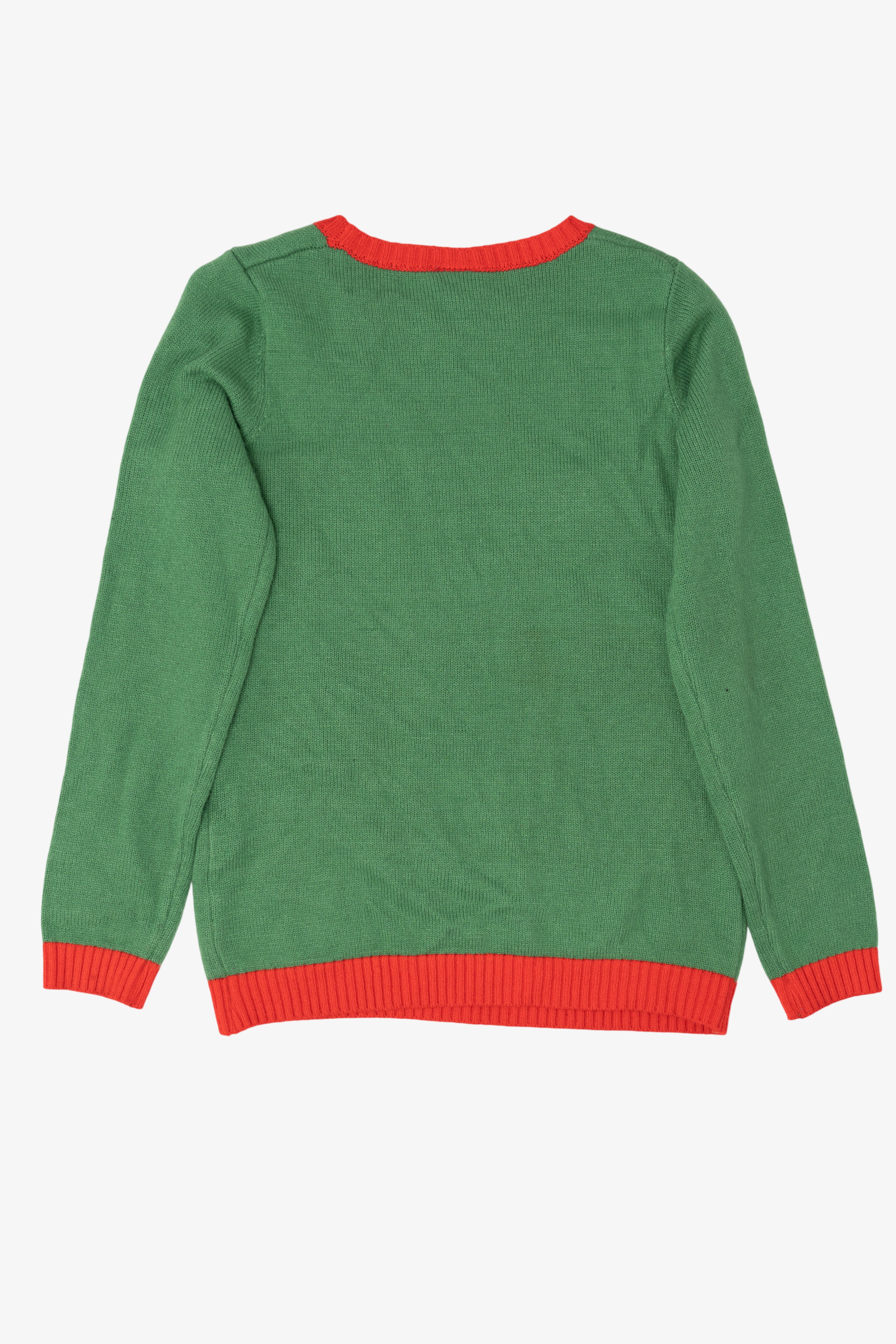 Green Norther Pole Santa "Namasleigh" Ugly Christmas Pullover (2010s)