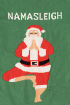Green Norther Pole Santa "Namasleigh" Ugly Christmas Pullover (2010s)