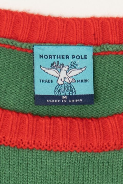 Green Norther Pole Santa "Namasleigh" Ugly Christmas Pullover (2010s)