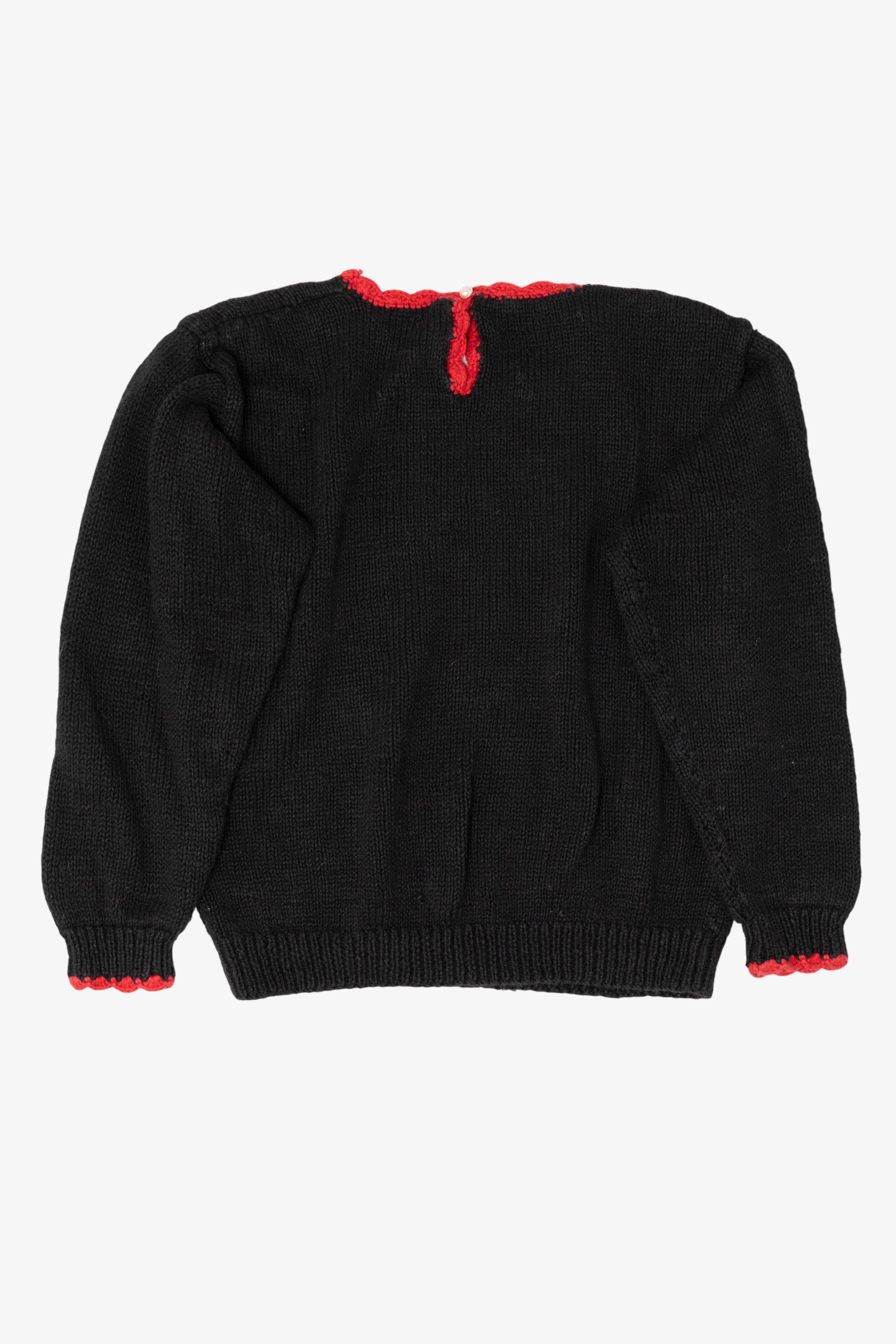 Vintage Black Belle Pointe Ugly Christmas Pullover (1990s)