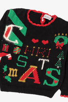 Vintage Black Belle Pointe Ugly Christmas Pullover (1990s)
