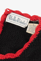 Vintage Black Belle Pointe Ugly Christmas Pullover (1990s)