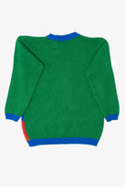 Vintage Green Bravo! Teddy Bear Ugly Christmas Pullover (1990s)