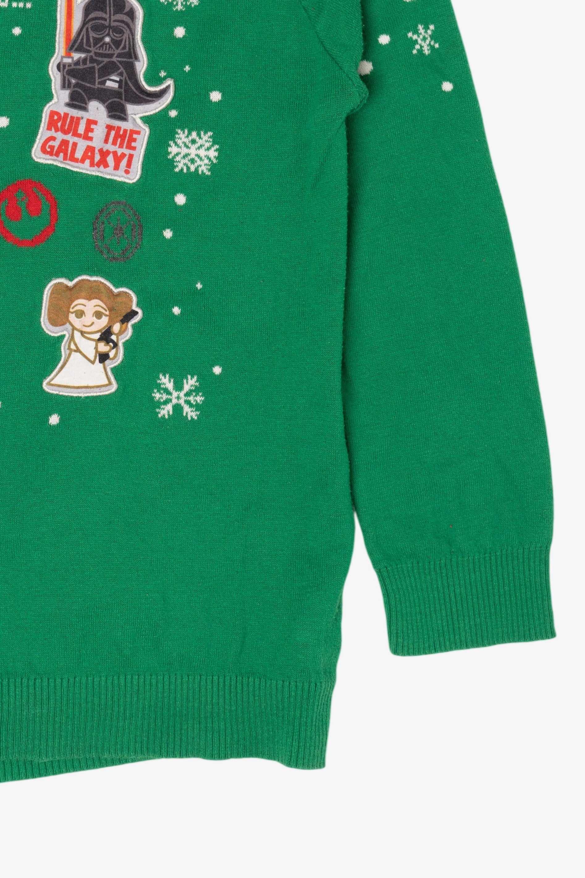 Kids Green Star Wars Ugly Christmas Pullover (2010s)