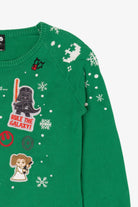 Kids Green Star Wars Ugly Christmas Pullover (2010s)