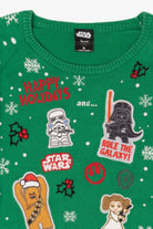Kids Green Star Wars Ugly Christmas Pullover (2010s)