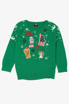 Kids Green Star Wars Ugly Christmas Pullover (2010s)