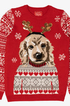 Red Love Christmas Dogs Ugly Pullover (2020s)